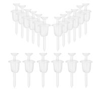 NULYLU 100 Pièces Bouchons de Boucles D'oreilles en Plastique Léger pour Clous D'oreilles, Protège-trous D'oreilles Invisibles, Accessoires pour Bricolage Travail et Loisirs