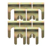 NULYLU 10pcs Clip pour Conduite de Frein Forme U en Fer pour Fixation Fiable de Ligne de Frein et Tuyau D'huile Automobile, pour Réparation et Entretien