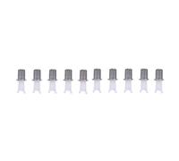 NULYLU 10pcs Têtes de Tondeuses à Poils de Nez en Plastique et Acier, Design Compact Coupe Indolore, Accessoires de Remplacement pour Tondeuse Électrique