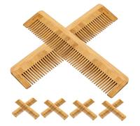 NULYLU 10pièces Peigne Bambou Lot De Peignes à Dents Fines Pour Démêler Et Coiffer Compact Et Portable Pour Femmes Et Voyage