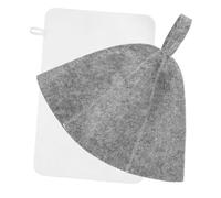 NULYLU 1ensemble Bonnet De Sauna Feutre Absorbant Avec Épaississement De Chapeau Et Tapis Pour Détente Et Confort Spas Et Saunas