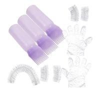 NULYLU 1ensemble Kit De Coloration Capillaire Complet Outils De Accessoires Pratiques Pour Salon Et Maison De Facile à Utiliser Avec Applicateur Flexible Et Gants De