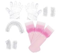NULYLU 1ensemble Set De Capillaire Kit Complet De Coloration Pour Cheveux Avec Outils De Décoloration Pour Salon à Domicile Et Gants Et Applicateur Flexible