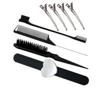 NULYLU 1ensemble Set De Peignes Démêlants Pour Coiffure Pour Usage Domestique Avec Peigne à Queue Et Bande Slap Cœur