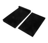 NULYLU 2 Pcs Coussinet D'isolation Sonore en Mousse Noire pour Haut-parleur, de Bruit et Amélioration du Son en Studio D'enregistrement