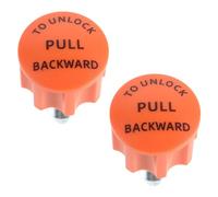NULYLU 2 Pièces Bouton de Traction pour Vélo D’Appartement, Bouton de Tirage Sphérique Orange en Abs, Réglage Fluide, Compatibilité, pour Équipement de Fitness et Vélo de Cyclisme, Salle