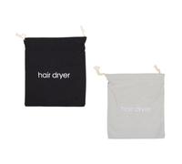 NULYLU 2 Pièces Paquet de Rangement pour Sèche-cheveux en Toile Cordons Solides, Pochette Pratique Pouvant être Suspendue, pour Salle de Bain et Maison D'hôtes