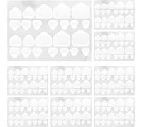 NULYLU 20 Pcs Languettes Adhésives Transparentes pour Faux Ongles Autocollants de Colle à Ongles Double Face Résistantes à L'eau Adaptées et Longs Usage Manucure et Pédicure
