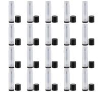 NULYLU 20 Pièces de Tubes à Lèvres Vides en Plastique 5g Transparents Bouchons, Sûrs et Visibles, pour Voyage et Paquet Cosmétique