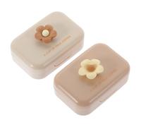 NULYLU 2ensembles Étui à Lentilles De Portable Boîte Mignonne Et Pratique avec Outils De Étuis Et Thé Au Lait Organisateur Décoratif pour Stockage De Lentilles