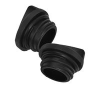 NULYLU 2pcs Bouchon Annulaire en Plastique Noir pour Trou de Parasol de Table, Résistant aux UV, Réutilisable, pour Base de Parasol Extérieur Terrasse