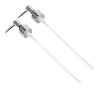 NULYLU 2pièces Distributeur De Lotion Inoxydable Lot De Pompes Remplaçables Pour Flacons De Pompes Pour Gel Et Shampooing Accessoires De Salle De Bain Pratiques