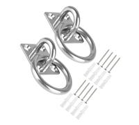 NULYLU 2pièces Lot de Plaques à Œillet Acier Inoxydable Crochets De pour Plafond Boulons à Œil Robustes pour Hamac Et Objets Divers