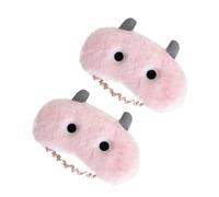 NULYLU 2pièces Masque De Nuit Peluche Masque Occultant Doux Pour Voyage Et Détente Assortis Pour Sommeil Réparateur Et Évasion Des Lumières