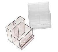 NULYLU 2pièces Support De Foret à Ongles Double Rangement Fournitures De Nail Art Pour Stockage De Têtes De Ponçage Organisateur De Forets De Manucure