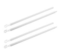 NULYLU 2pièces Tige de Volet Plastique pour Stores Verticaux Baguette Persienne Crantée Bâton de Manœuvre Léger et Facile à Installer sans Outils