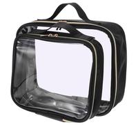 NULYLU 2pièces Trousse De Maquillage Transparente Étanche Set Voyage Portables pour Cosmétiques Et Articles De Toilette Capacité Pratique pour Rangement Et Organisation