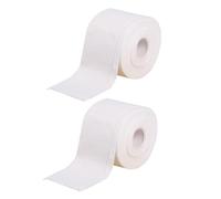 NULYLU 2rouleaux Serviette Visage Jetable Coton Blanche Lingette Démaquillante Nettoyante pour Visage et Mains Mouchoir Papier Démaquillant