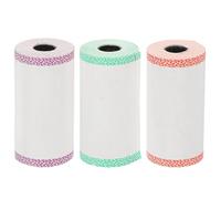 NULYLU 3 Rouleaux de Papier Thermique pour Imprimante 57 Mm X 30 Mm, Rouleaux de Papier de Caisse Multi-usage Bordures Vert, Rouge, Violet, Compatibles Machines à Cartes, Usage