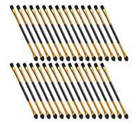 NULYLU 30pièces Double-headed Eyeshadow Brushes Set For Women Soft Synthetic Bristles Makeup Brush For Eye Shadow Application Plastic Handle Cosmetic Tool