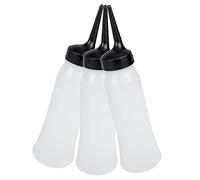 NULYLU 3pièces Bouteilles Applicatrices Pour Coloration Capillaire Flacons Rechargeables à Embout Fin Pour Huile Et Soins Distributeurs Souples Faciles à Presser Adaptés Salon Et Usage Ma