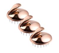 NULYLU 3pièces Brosse Pour Chevelu Sec Lavage Des Cheveux Et Massage Outil De Brosse Souple Masseur Exfoliant Pour Chevelu Douche Et Voyage