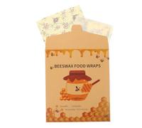 NULYLU 3pièces Emballages Alimentaires Cire Abeille pour Conservation Fraîcheur Réutilisables Et Biodégradables pour Cuisine