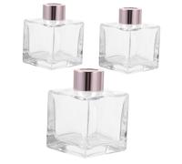 NULYLU 3pièces Flacon Aromatique Transparent Lot De Bouteilles Vides Réutilisables Pour Huiles Essentielles Parfait Pour Aromathérapie Et Purification De Air