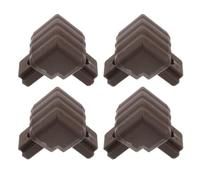 NULYLU 4 Pièces Accessoire de Cadre de Toit pour Balançoire de Jardin en Plastique Noir Ancrage Solide et Résistance à l'usure, pour Balcon et Extérieur