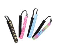 NULYLU 4 Pièces Bandeaux de Danse Élastiques Antidérapants Lot de Accessoires de Fitness Absorbants à Sweat pour Gymnastique Danse et Yoga Design Dégradé