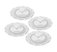 NULYLU 4 Pièces Disque de Suivi de Grossesse Blanc en Plastique Léger pour Infirmières et Médecins, pour Paquet à Main ou Trousse D'hôpital, Calculateur de Semaines de Grossesse