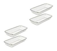 NULYLU 4 Pièces Panier Lave-vaisselle Rangement Lave-vaisselle Étendoir à Vaisselle Panier Lave Vaisselle Bouteille Micro Panier à Bouteilles Pour Lave-vaisselle Silver Acier Inoxydable