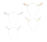 NULYLU 4pcs Exquis Xmas De Cerf De Cerf Design Des Cerceaux De Cheveux Ornement Pour La Décoration De Fête