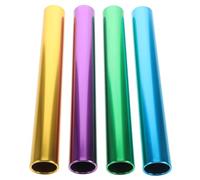 NULYLU 4pièces Bâtons de Relais Alliage Aluminium Électrolytique Résistants et Légers pour Course de Relais Compétition Scolaire Athlétisme
