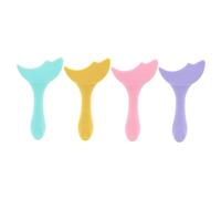 NULYLU 4pièces Pochoirs à Eyeliner Silicone Outils De Maquillage Multifonctions Pour Dessin De Mascara Aide à Application Eyeliner Et Ombre à Paupières Pratique Pour Débutants Et