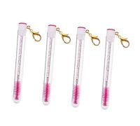 NULYLU 4pièces Quatre Tubes De Brosse à Portables Brosse à Sourcils Et Applicateur Pour Maquillage Facile Et Délicat