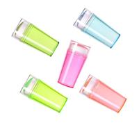 NULYLU 5 ensembles Silicone Nail Art Stamper Manicure Tool Kit With French Tip Stamper For Curved Nails Lightweight And Easy To And Home Use Accessory