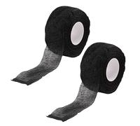 NULYLU 5 Pièces Bandage Auto-adhésif en Coton, Bandage Élastique de Premiers Secours, Noir, Protecteur, Facile à Utiliser, pour Activités de Plein Air, Athlètes et Hommes