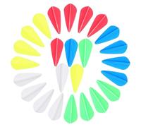 NULYLU 50 Pièces D'empennages de Flèches en Caoutchouc, Forme Goutte d'eau, Faciles à Utiliser, pour Tir à l'arc Personnel et Professionnel Couleur Aléatoire