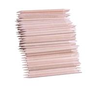 NULYLU 500 Bâtonnets à Ongles en Bois Multifonctionnels Double Face, Applicateurs de Cire, Outil de Manucure et Pédicure pour Usage Quotidien la Maison