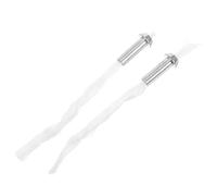 NULYLU 6 Mèches pour Brûleur à Alcool Support en Tube de Fer Argenté, Fil de Coton, Installation Facile, Lot de 6 Pièces pour Lampes à Huile
