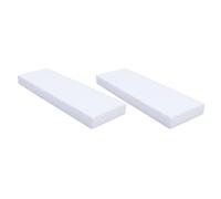 NULYLU 6 Pièces Blocs de Mousse Blancs 30x15x5 Cm pour Bricolage Gâteau, Mousse Découpable et Teintable, pour Pratiquer la Décoration et Présentations de Gâteau
