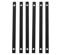NULYLU 6 Pièces Sangle de Fixation pour Arbre Noir en Nylon | Arbre Transplanté, Jeune Plant, Résistance aux Intempéries, Fixation Facile