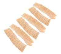 NULYLU 6 Pièces Toiture Décorative en Synthétique Khaki Résistante aux UV l'eau pour Bar Tiki et Décorations de Fête Tropicales Luau