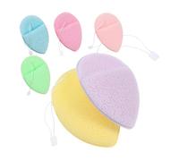 NULYLU 6pièces Éponge Nettoyante Visage Forme De Eau Éponge Exfoliante Douce Pour Types De Peau