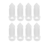 NULYLU 8 Pièces Piquet de Support d'escalade en Plastique Blanc Design Croisé pour Tuteur de Petites Plantes Grimpantes, Stabilisateur Décoratif pour Jardin et Plantes D'intérieur