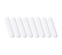 NULYLU 8pcs Tiges Magnétiques en Ptfe Blanches pour Mélangeur de Laboratoire, Agitateurs Rapides et Multifonctionnels Adaptés aux Recherches Scientifiques