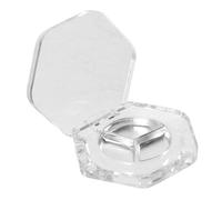 NULYLU 8pièces Pans à Fard à Paupières Hexagonaux Transparente Boîte De Maquillage Compacte Pour Ombres Blush Et Highlighter Pour Voyage