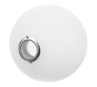 NULYLU Abat-jour Sphérique 150 Mm en Acrylique Blanc Laiteux Col Fileté Métallique G9, Globe de Remplacement Léger et Résistant pour Plafonnier, Diffuseur de Lumière Douce Salon et Salle