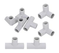 NULYLU Accessoires pour Parc Bébé 8 Pcs Connecteurs en Plastique T et Triangle pour Barrière de Sécurité Intérieure, Pièces de Rechange Modulables pour Jeu et Protection Garçon et Filles